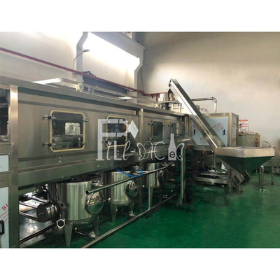 Linia produkcyjna do butelkowania wody mineralnej 1200 bph Kompletna maszyna do napełniania butelek wodą o pojemności 5 galonów / 20 litrów dostawca