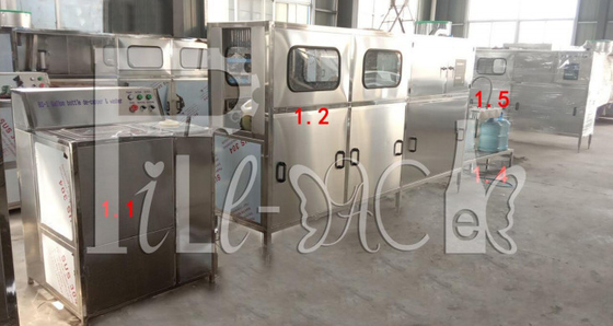 200BPH 5 galonów 18,9 l System linii do napełniania wodą Semi Aurto dostawca