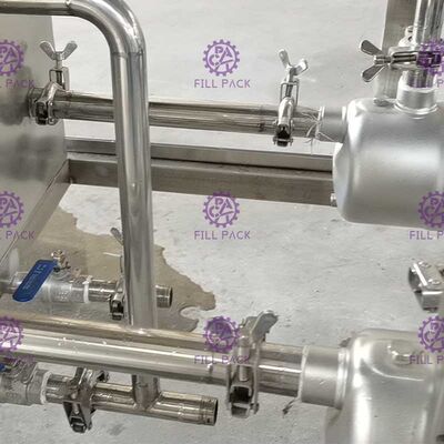 3,4 * 0,78 * 1,95 m Linia do napełniania 3 w 1 120 BPH (galon) dostawca