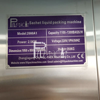 Elektryczna plastikowa saszetka do napełniania płynem dostawca