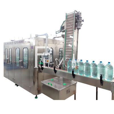 Linia do napełniania butelek mineralnych 3L / 5L / 10L Czysta woda 3 w 1 Plastik 1000BPH 7,5KW