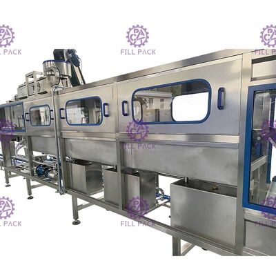 Jedna droga 3 galonów 200BPH Maszyna do napełniania butelek wodą / linia / jednostka do mycia czystą wodą