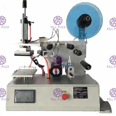 Półautomatyczne kwadratowe płaskie słoiki do etykietowania butelek Jednostronne lub dwustronne Samoprzylepne naklejki Sprzęt do etykietowania